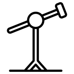 Mikrofon Ständer Musik Instrument Icon
