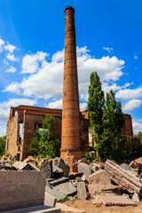 Ruins of the old abandoned factory