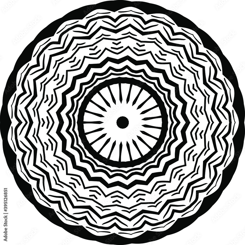 Poster circular pattern in form of mandala for greeting card, case print, etc. abstract patterns. mandala p