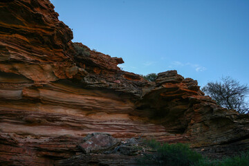 Obraz premium Hiking at Kalbarri National Park, Natures Window, Western Australia