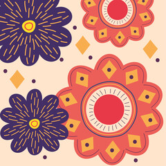 decorative floral elements background