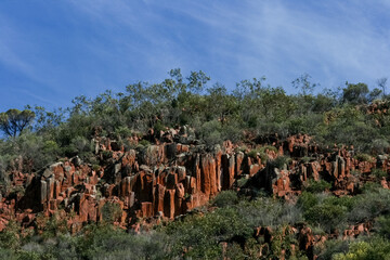 Gawler Range National Park, Organ Pipes Rock Formation, South Australia
