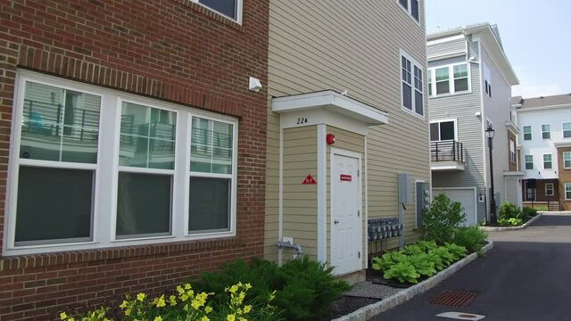 Exterior view of modern apartments