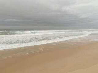 Fototapeta na wymiar View of Praia d'El Rey, Atlantic Ocean, Portugal