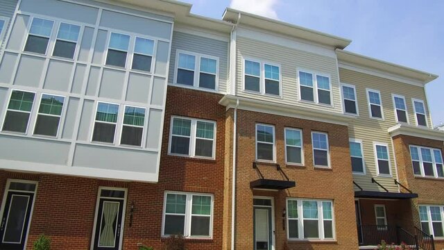 Exterior view of modern apartments