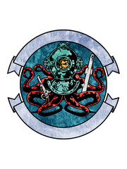  emblem_07/11/2018 : Octopus in diving suit