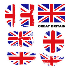United Kingdom flag, national symbol of the Great Britain - Union Jack, UK flag