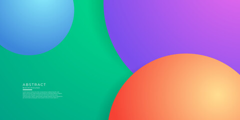 Trendy simple sphere color gradient abstract background with dynamic colorful effect. Vector illustration design for corporate business presentation, banner, cover, web, flyer, card, poster, game