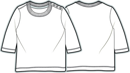 T shirt design for baby girls. kids clothing Fashion flat illustration