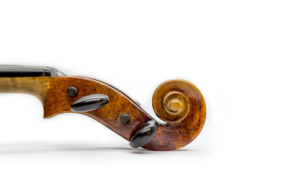 Cordal de viol&iacute;n de lado con fondo blanco