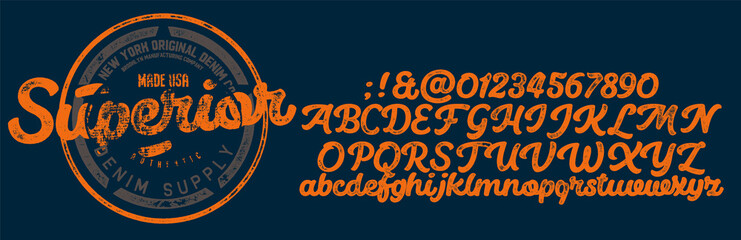  Craft vintage typeface design. Fashion type. Pop modern display vector letters