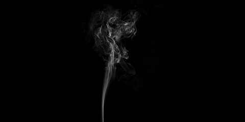 Steam Smoke Stock Image In Black Background