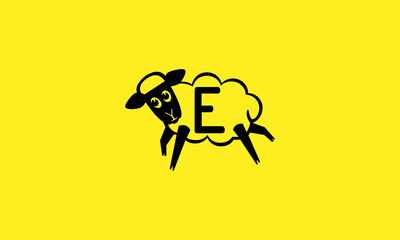 E Sheep Logo Design 