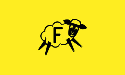 F Sheep Logo Design 