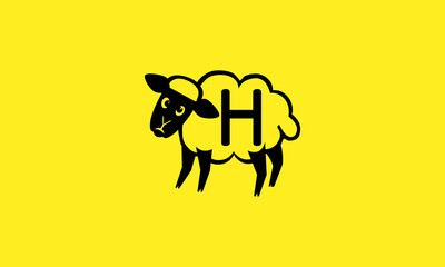 H Sheep Logo Design 