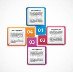 Business options infographic, timeline, design template for business presentations or information banner.