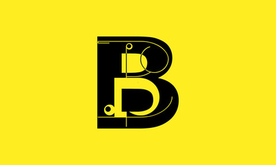 B Initial,  b Letter Design For New Business