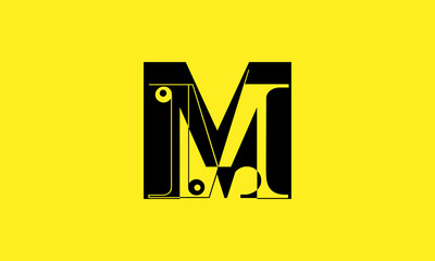 m Initial,  M Letter Design For New Business