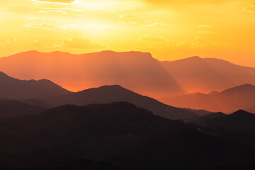 Hilly background  from the Basque Country.