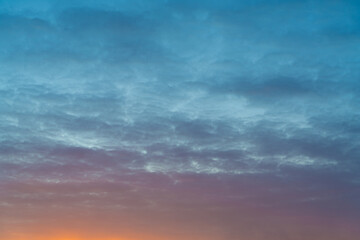 Naklejka na ściany i meble Beautiful sky at sunset background texture