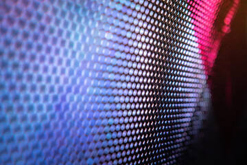 CloseUp LED blurred screen. LED soft focus background. abstract background ideal for design.