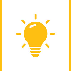 Light bulb icon. Concept of idea. Vector illustration.