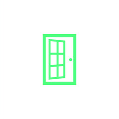 logo door icon templet vector icon