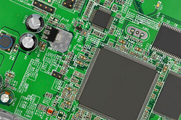 Circuit board background.