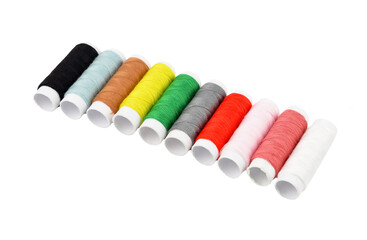 Threads on white backround