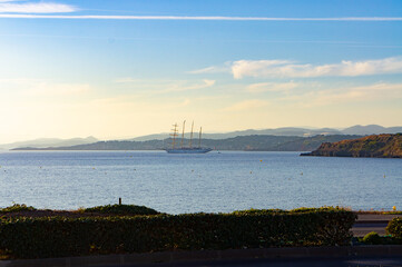ship in the bay