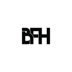 bfh letter original monogram logo design