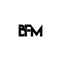 bfm letter original monogram logo design