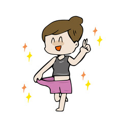 ダイエット成功　痩せた　女性