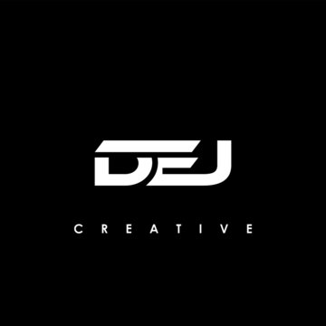 DEJ Letter Initial Logo Design Template Vector Illustration	
