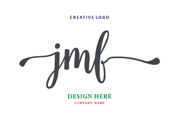 JMF lettering logo is simple, easy to understand and authoritative