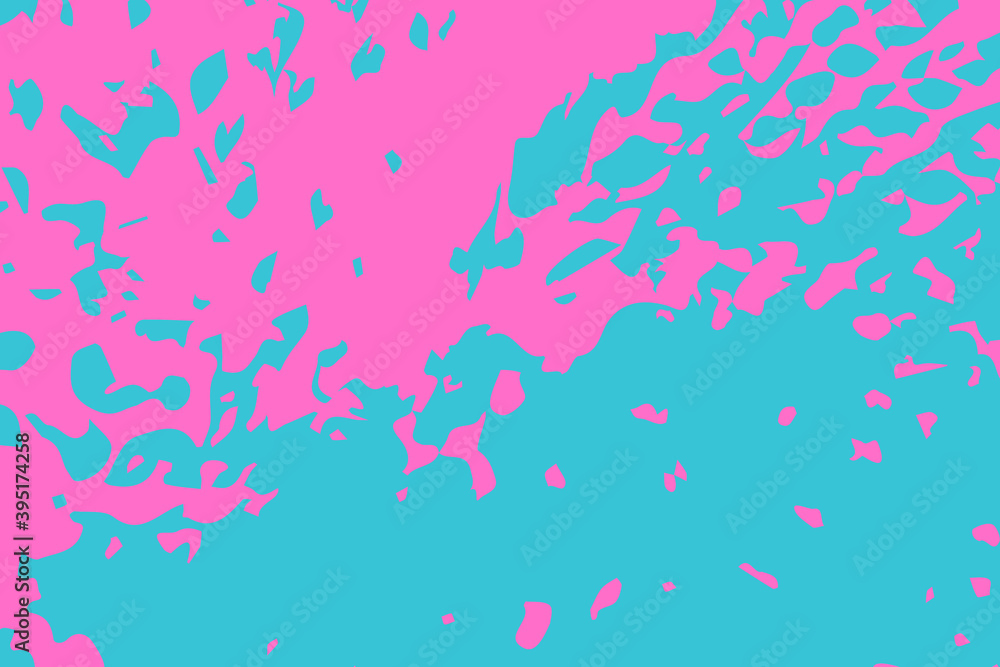 Poster colorful paint brush strokes. pattern with spots and blobs of paint or ink. vector hand drawn textur