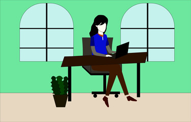 businesswoman at the office