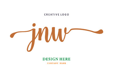 JNW lettering logo is simple, easy to understand and authoritative