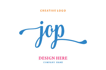 JOP lettering logo is simple, easy to understand and authoritative