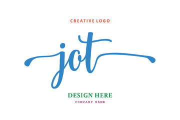 JOT lettering logo is simple, easy to understand and authoritative