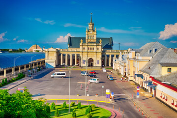 Belarus Travel Ideas. Station Building and Square at Brest Central Railway Station