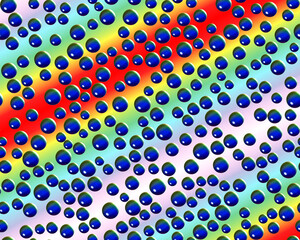 Blue red gray silver design, winter red snowflakes, abstract background with circles