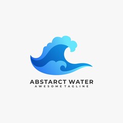 Abstract water logo design
