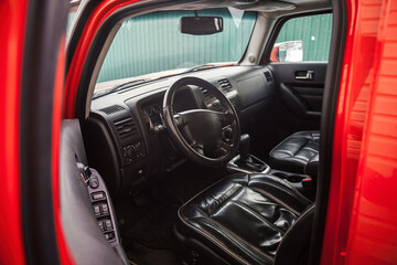 Obraz na płótnie Canvas The interior of the car