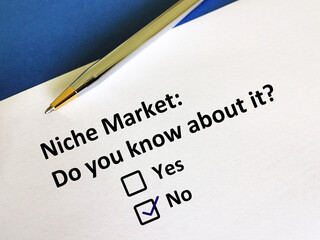 Obraz premium Questionnaire