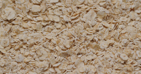 Stack of the oatmeal for breakfast