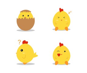 Fototapeta premium design about cute cartoon chicks