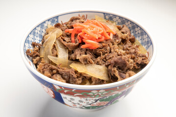 牛丼 白バック