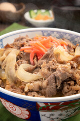 牛丼 テーブル