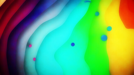 abstract colorful shapes with wave like motion